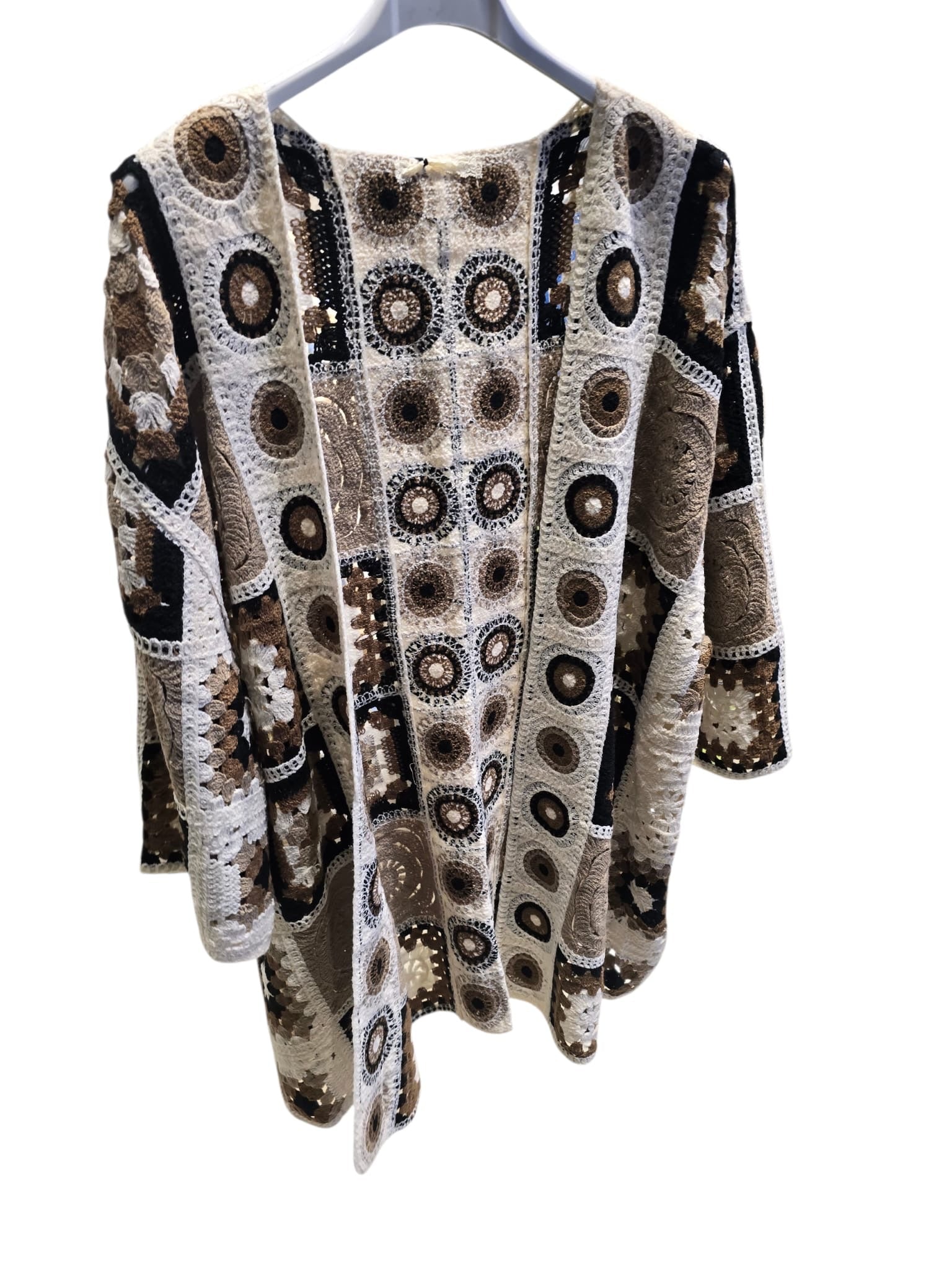 Eloise Patchwork Crochet Cardigan