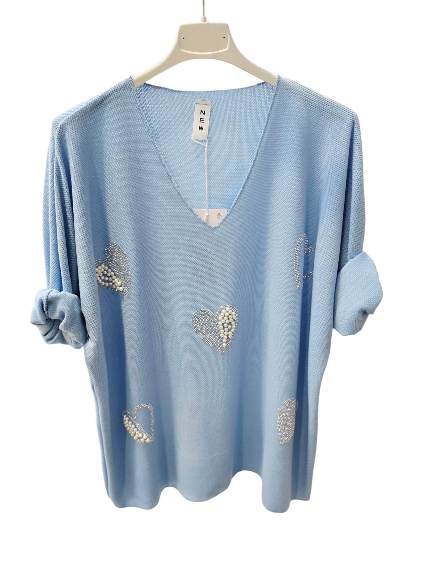 Jesika Heart Knit Top