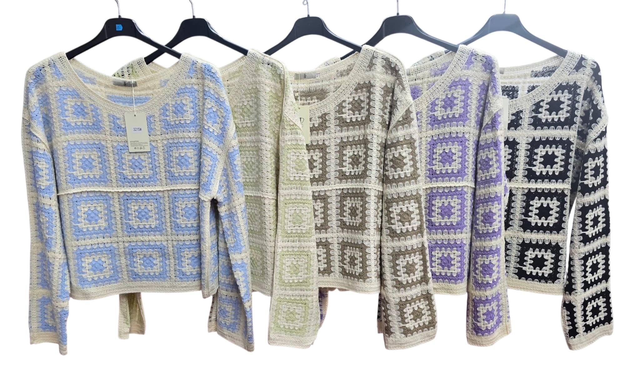 Lydia Geo Crochet Top