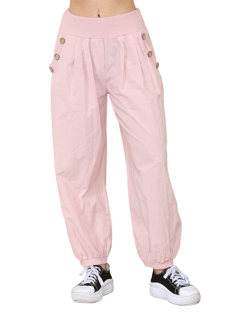 Linen Cuffed Jogger Trousers