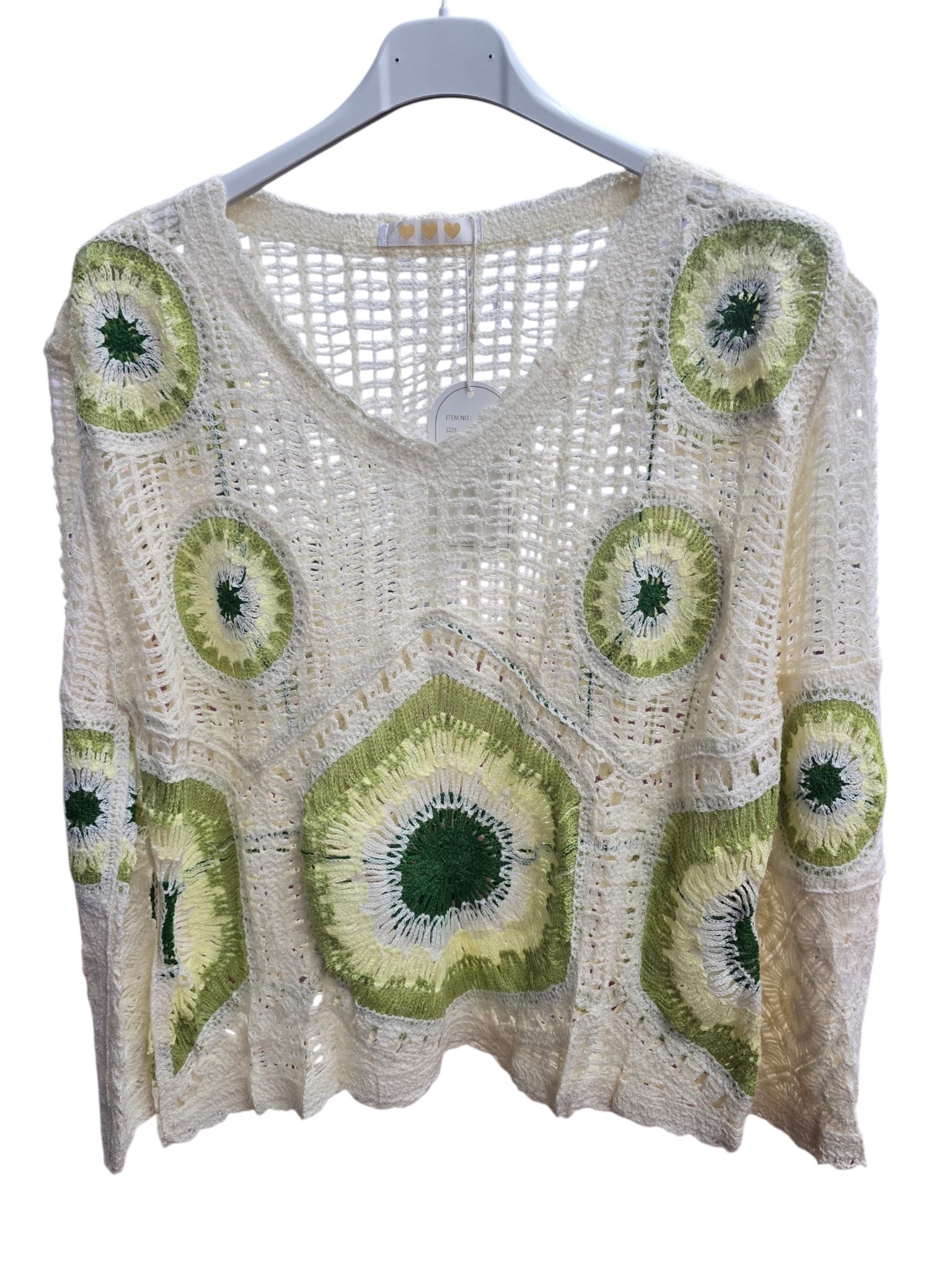 Rosalie Crochet Knit Top