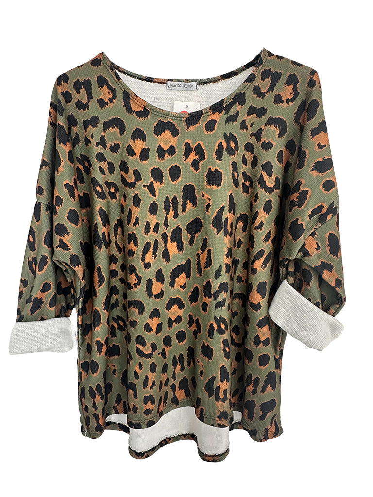 Women's wholesale Shelly animal print top