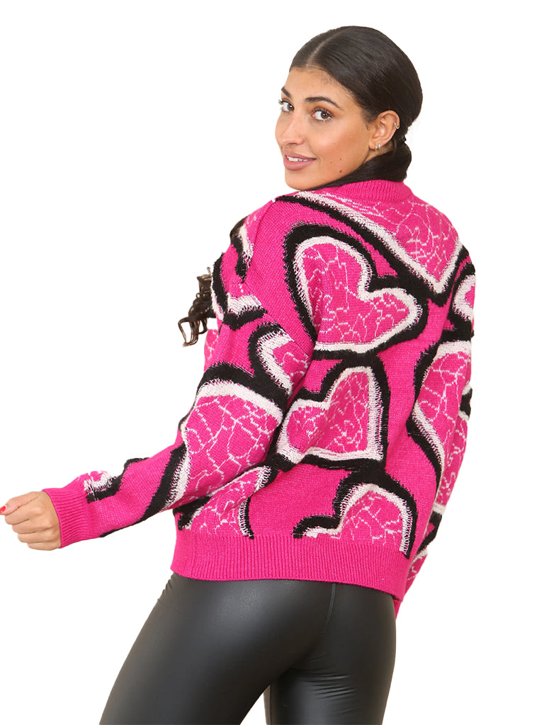 Heart Knit Sweater