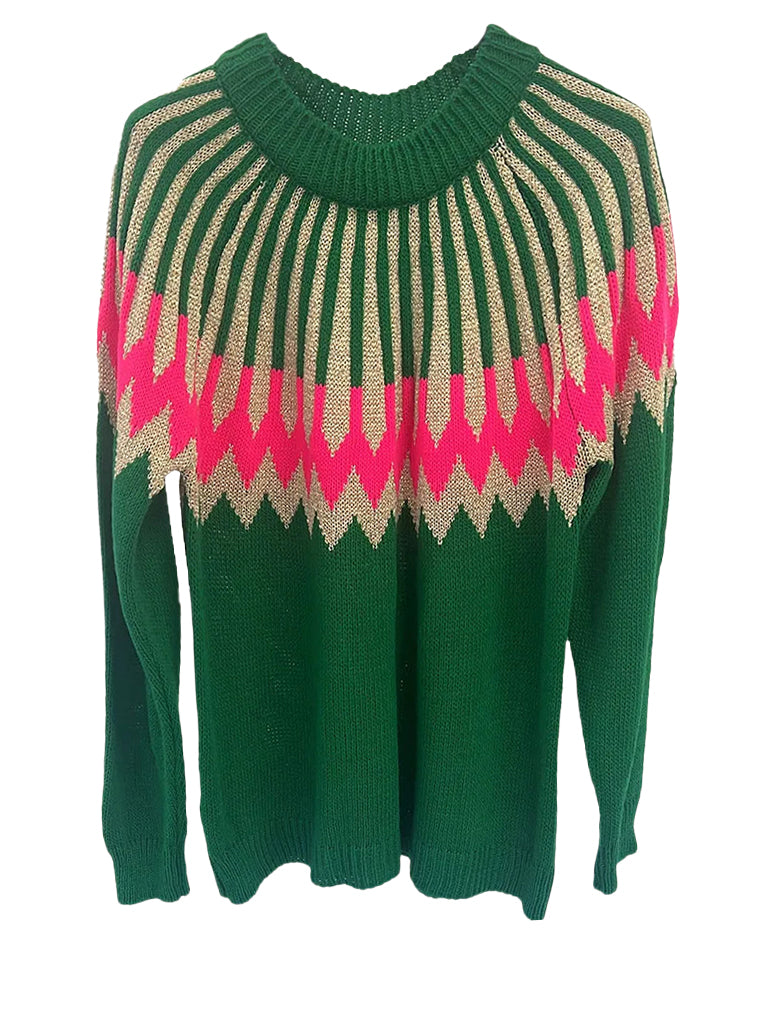 Gold Thread Fairisle Jumper