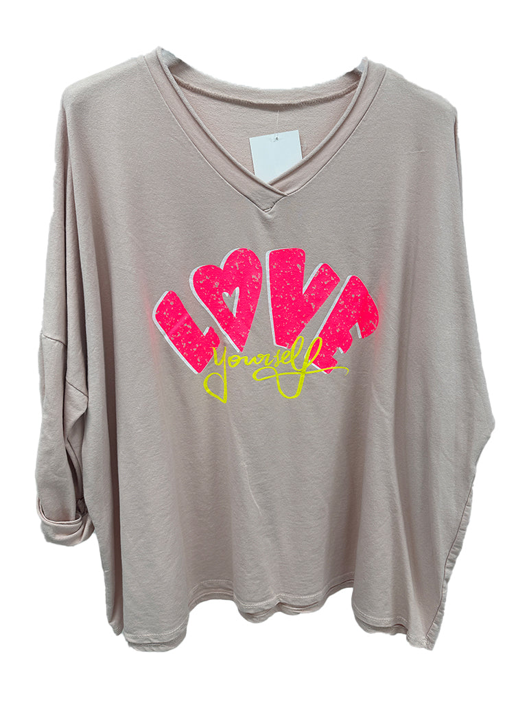 Love Yourself Sweatshirt Top