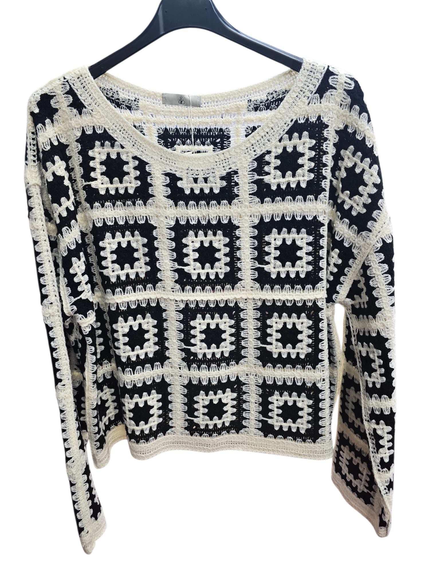 Lydia Geo Crochet Top