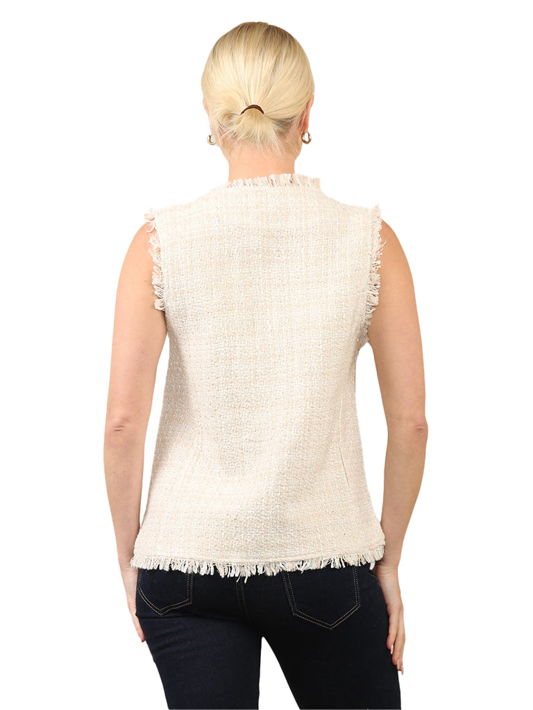 Textured Boucle Waistcoat