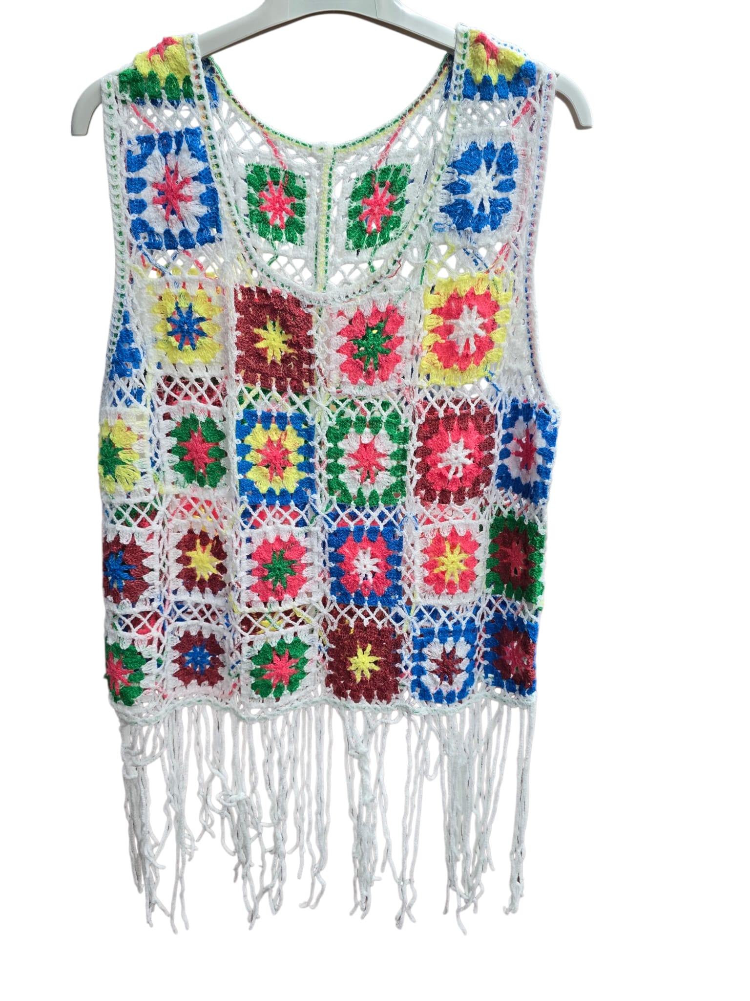 Paloma Crochet Fringe Top