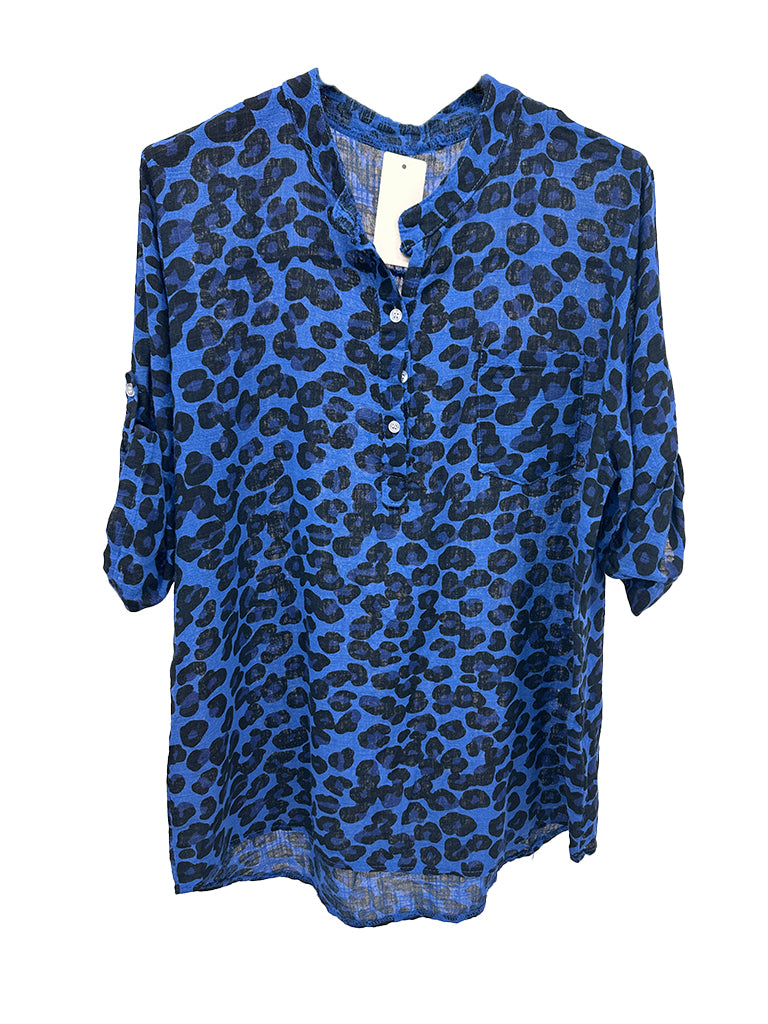 Animal Print Tunic Top