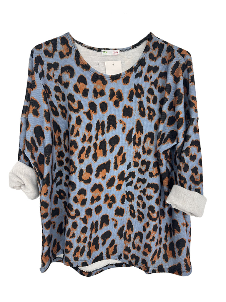 Women's wholesale Shelly animal print top