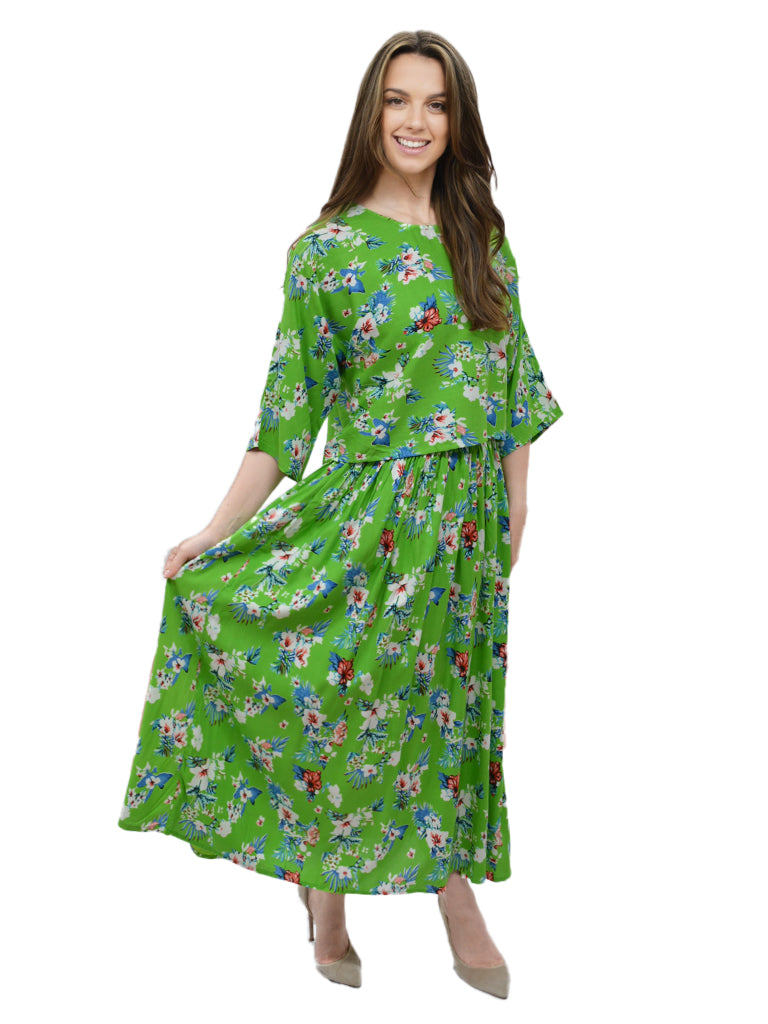 Floral Cape Dress