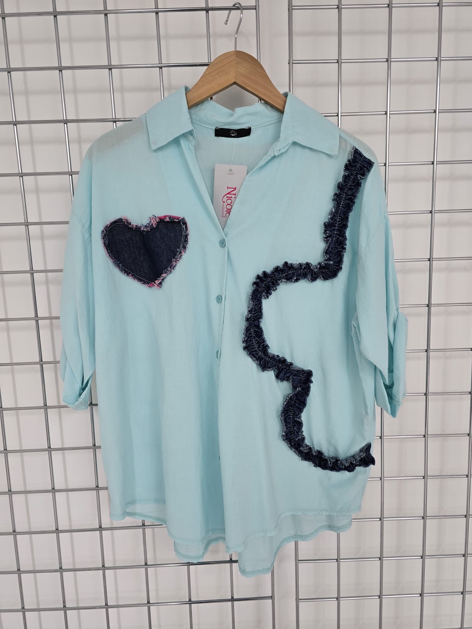 Millie Denim Appliqué Shirt