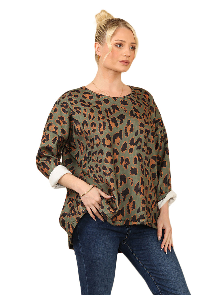 Women's wholesale Shelly animal print top