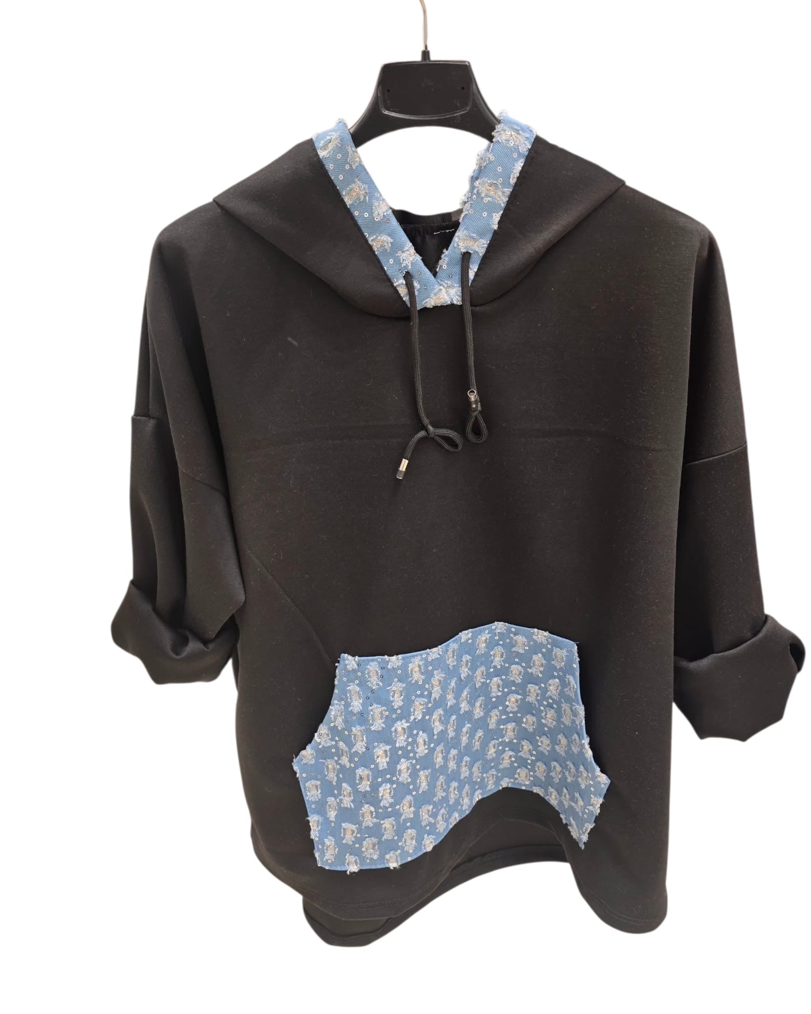 Elena Contrast Pocket Hoodie