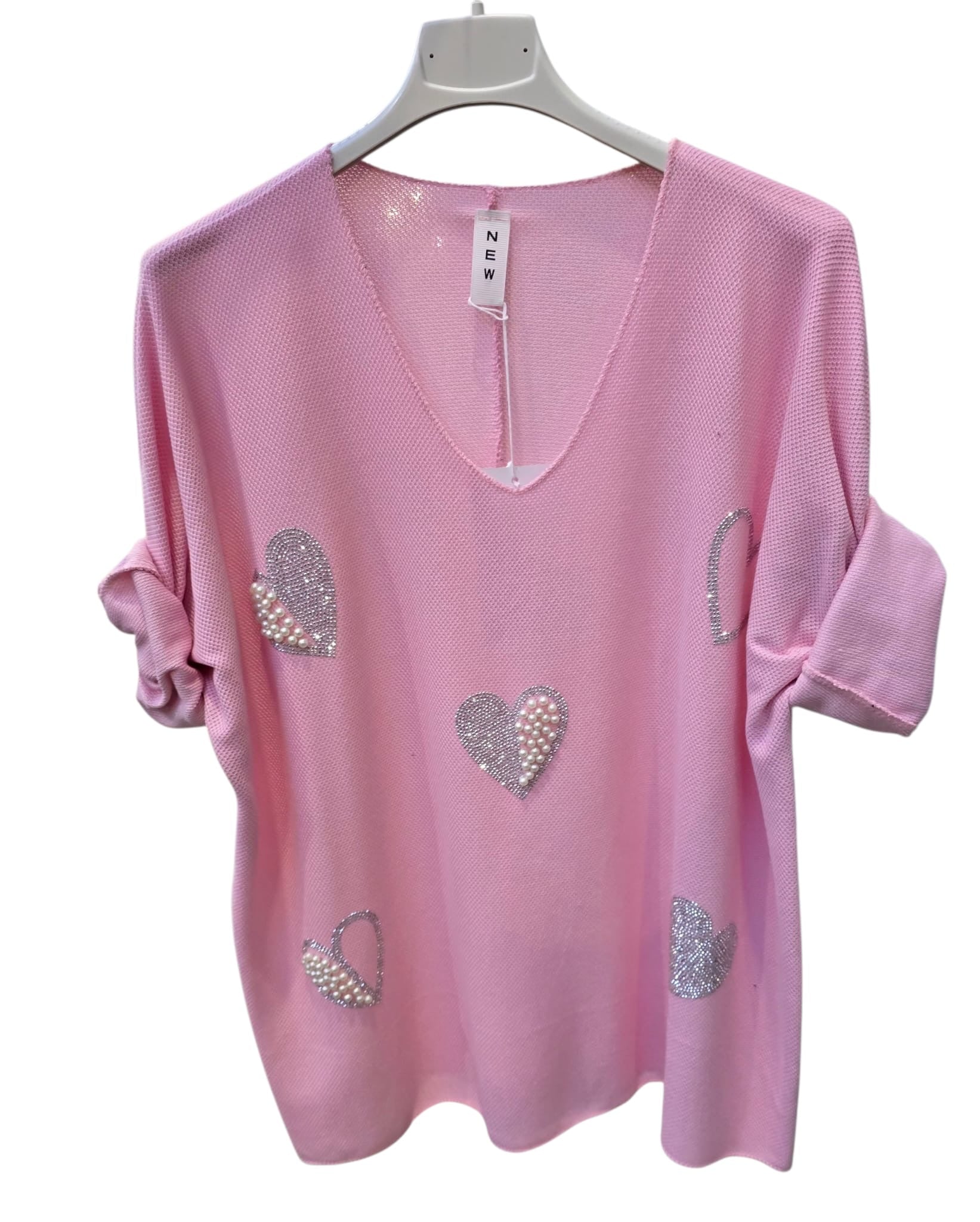 Jesika Heart Knit Top