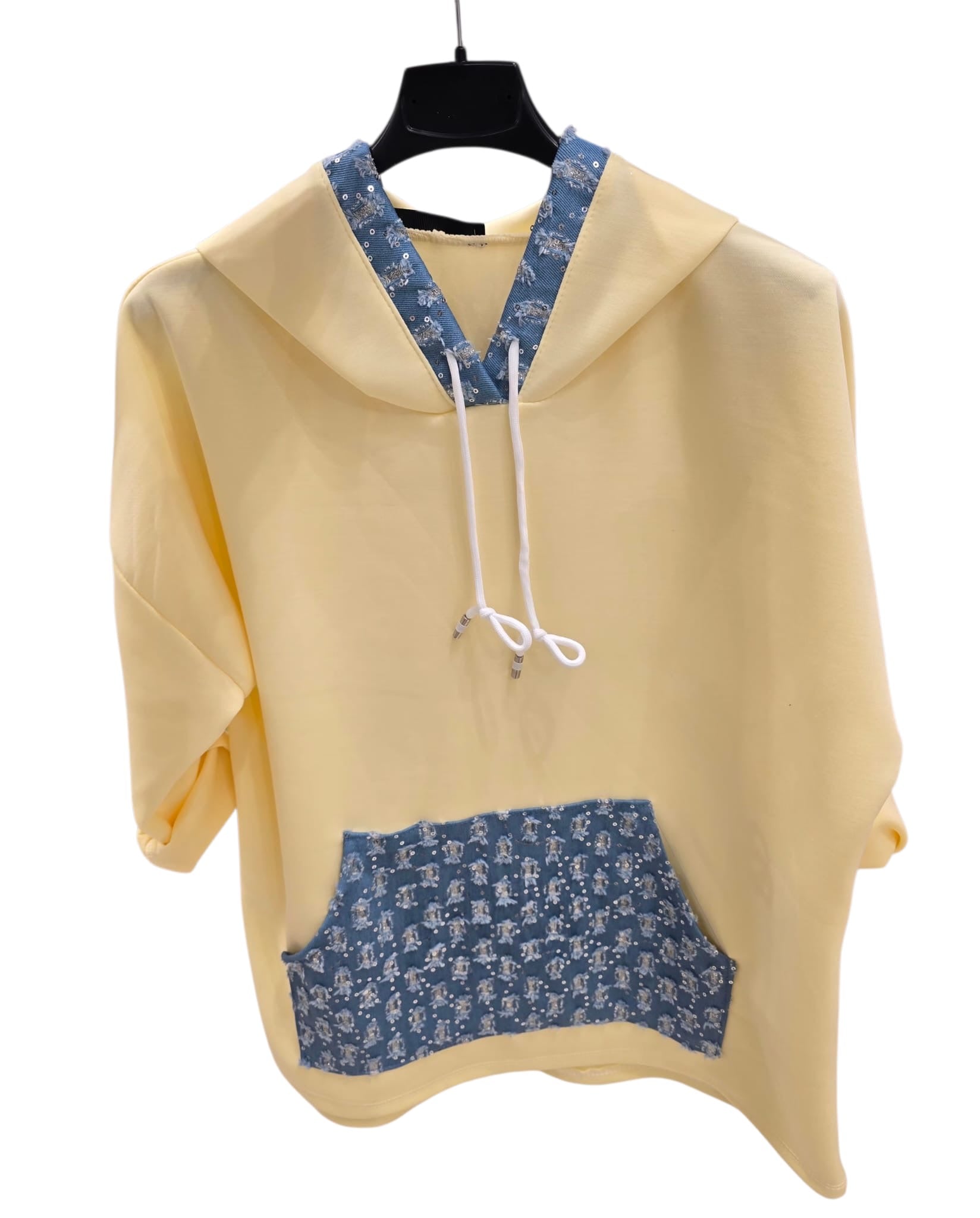 Elena Contrast Pocket Hoodie