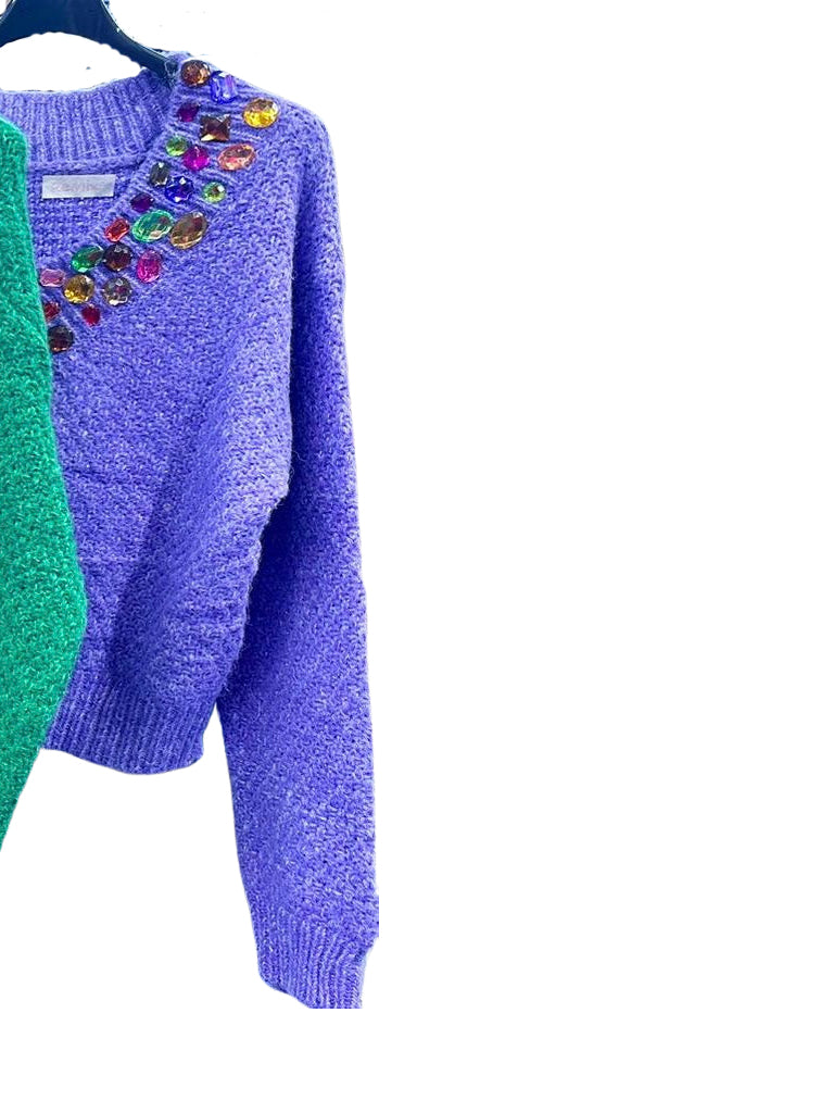 Crystal Gem Knit Sweater