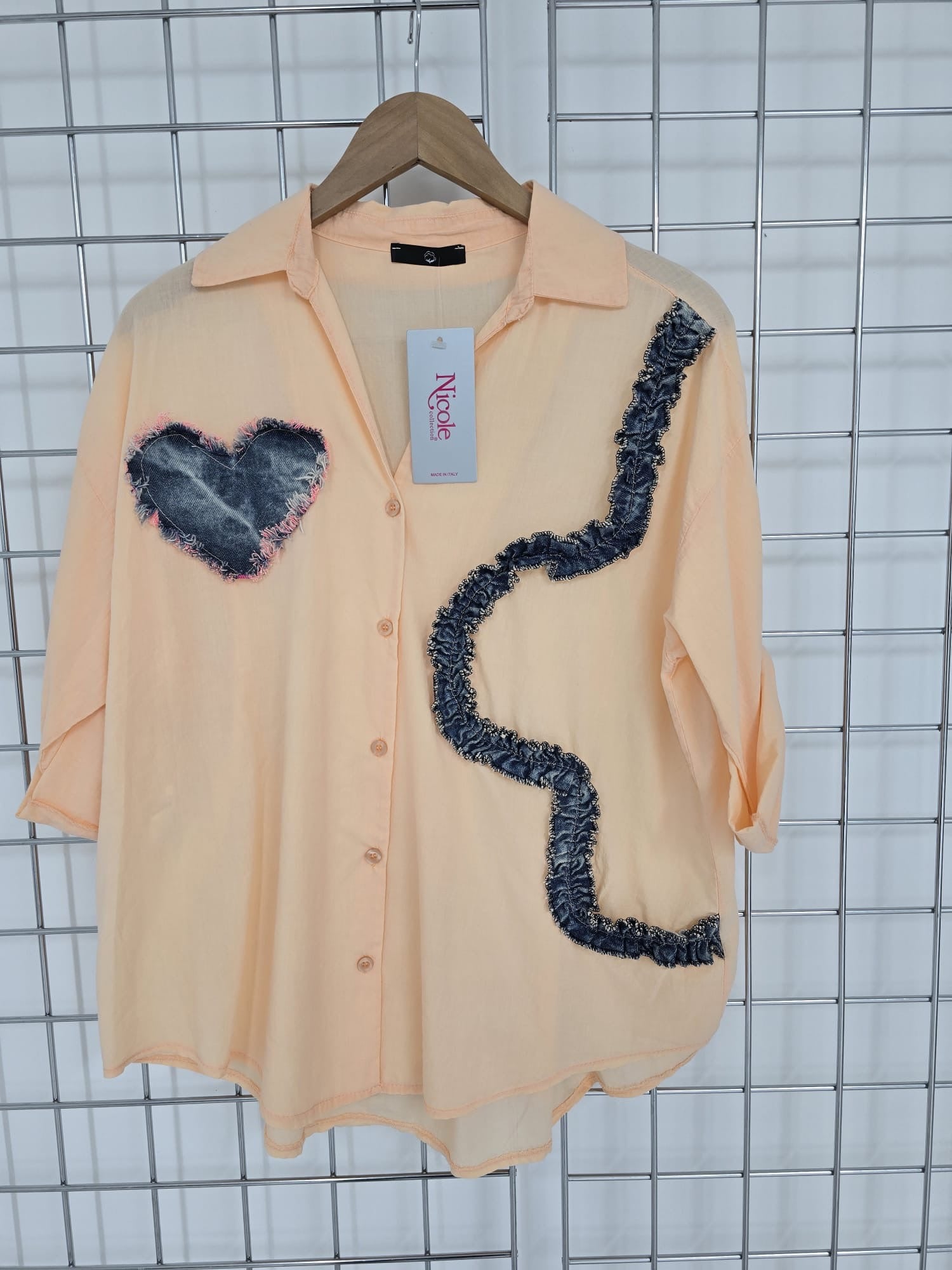 Millie Denim Appliqué Shirt