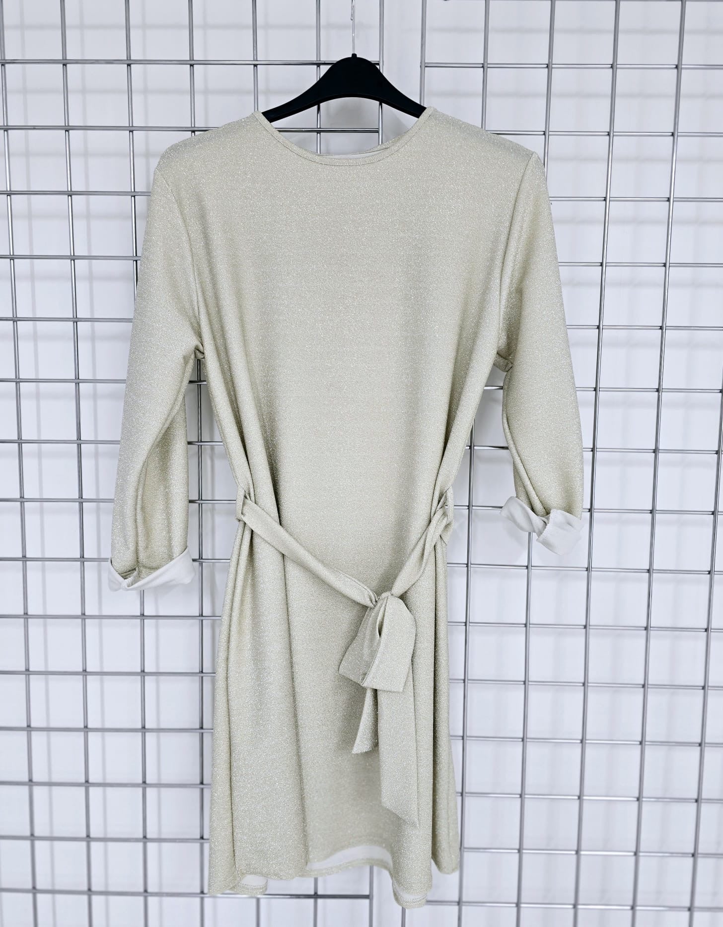 Lurex Belted Dress