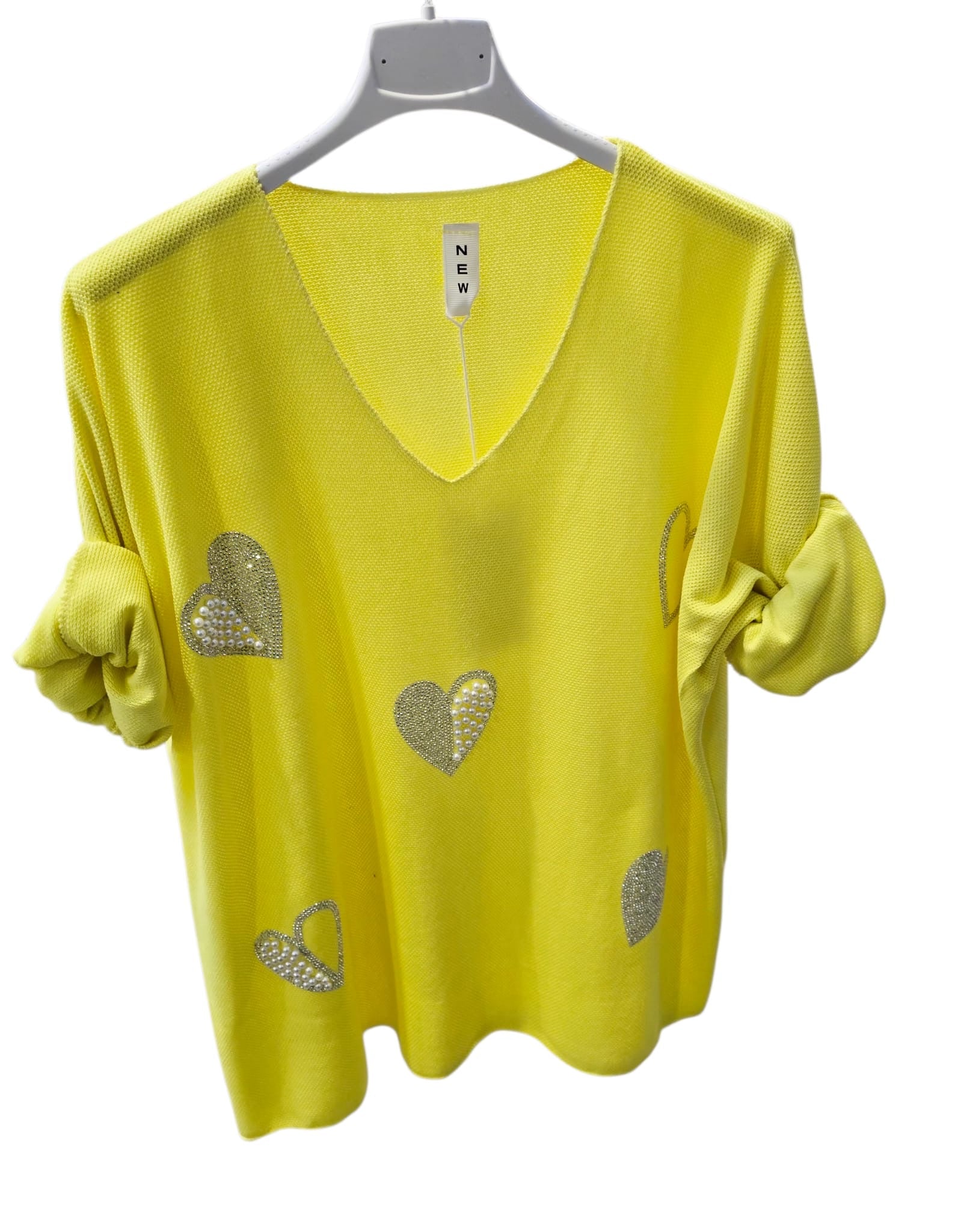 Jesika Heart Knit Top