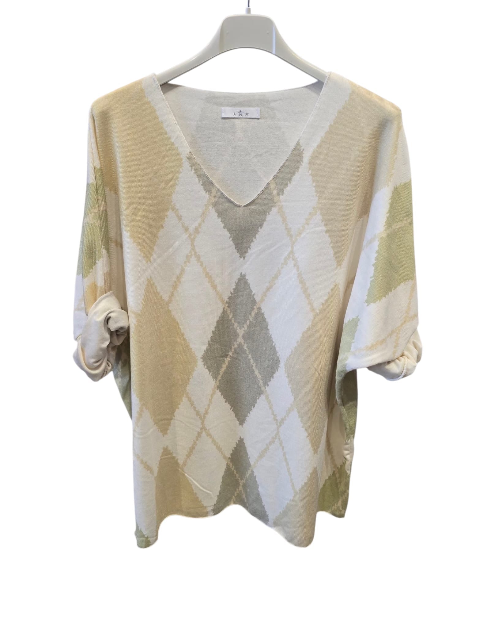 Amelia Argyle Knit Top