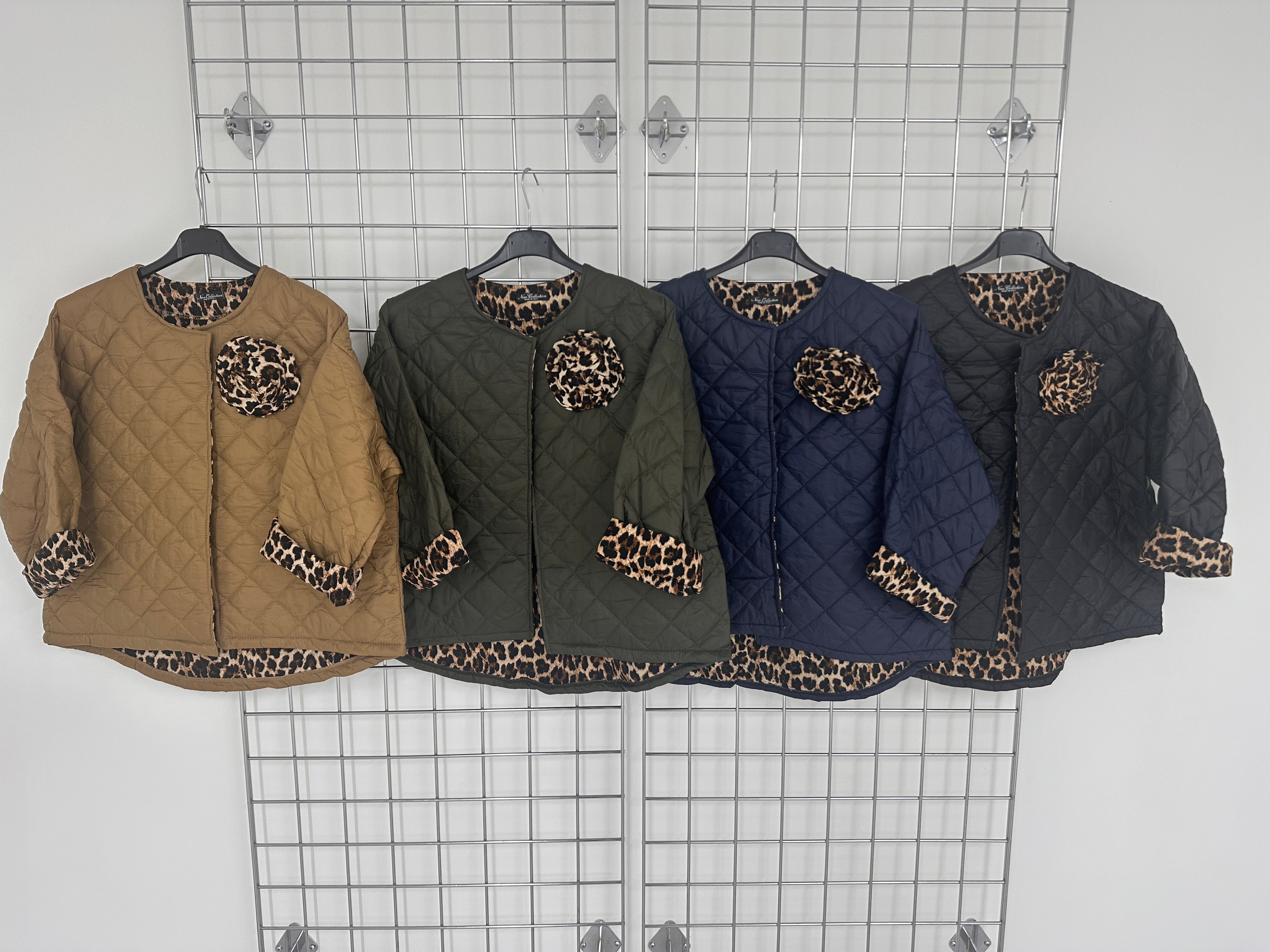 Quilted Animal Detail Jacket