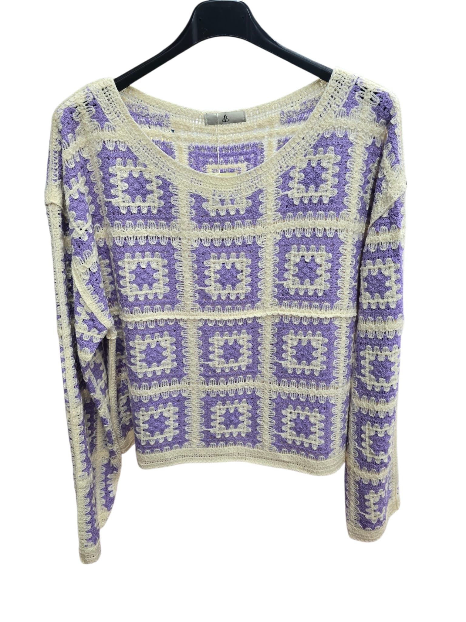 Lydia Geo Crochet Top